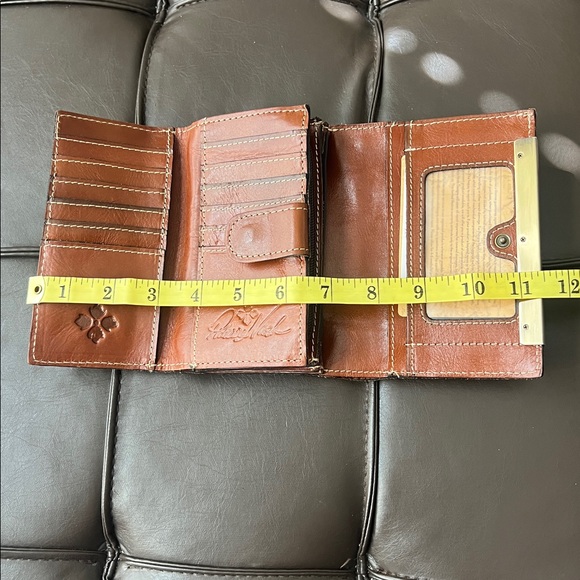 Patricia Nash Brown Trifold Leather Wallet - Picture 10 of 10